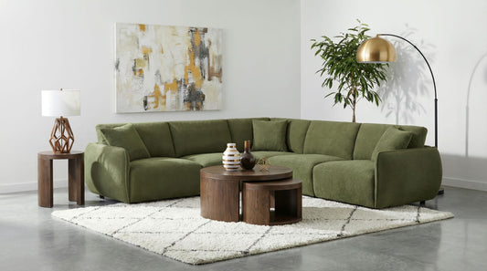 Elysia Sectional 5-Piece Set in Coral - Coaster Furniture