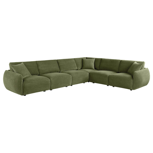 Elysia Sectional 6-Piece Set in Coral - Coaster Furniture