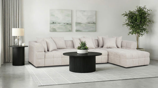Amara Sectional 3-Piece Set in Ivory - Coaster Furniture