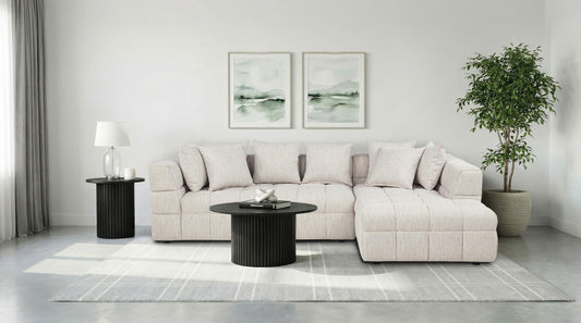 Amara Sectional 2-Piece Set in Ivory - Coaster Furniture