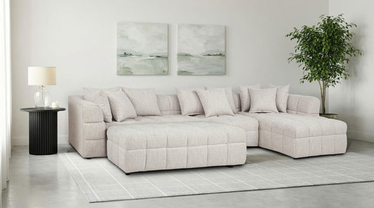 Amara Sectional 4-Piece Set in Ivory - Coaster Furniture