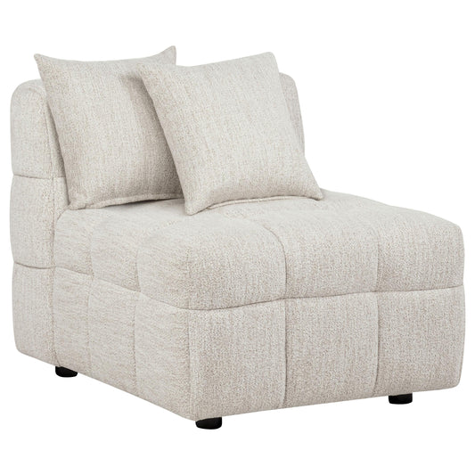 Amara Armless Chair in Ivory - Coaster Furniture