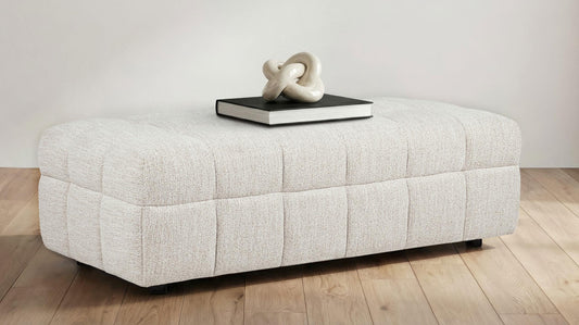 Amara Ottoman in Ivory - Coaster Furniture