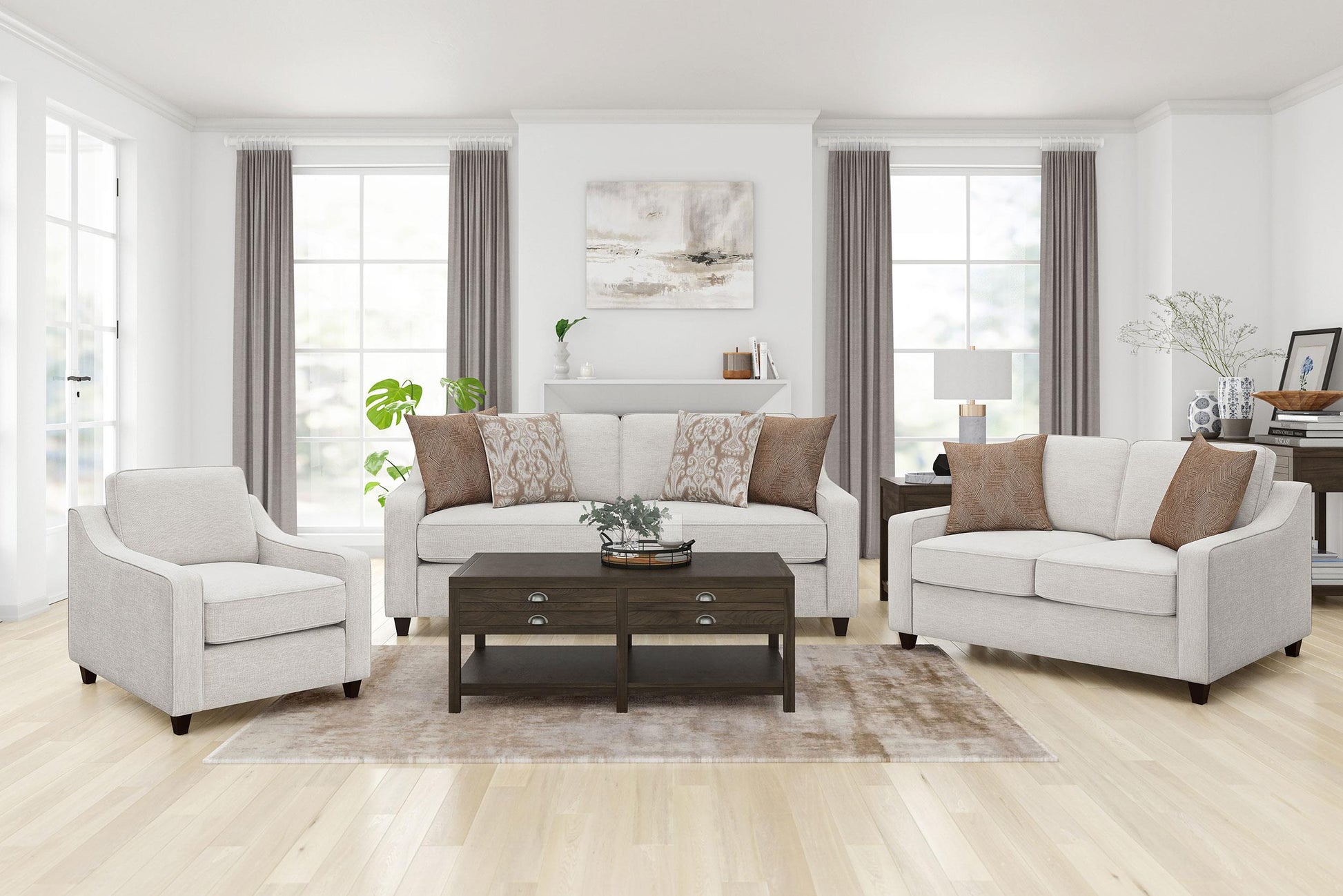 Christine Stationary Sofa Set