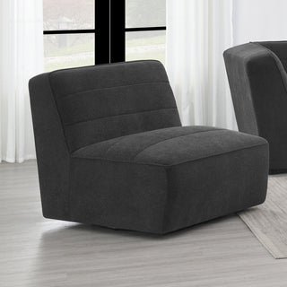 Sunny Armless Chair - Dark Charcoal