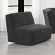 Sunny Armless Chair - Dark Charcoal