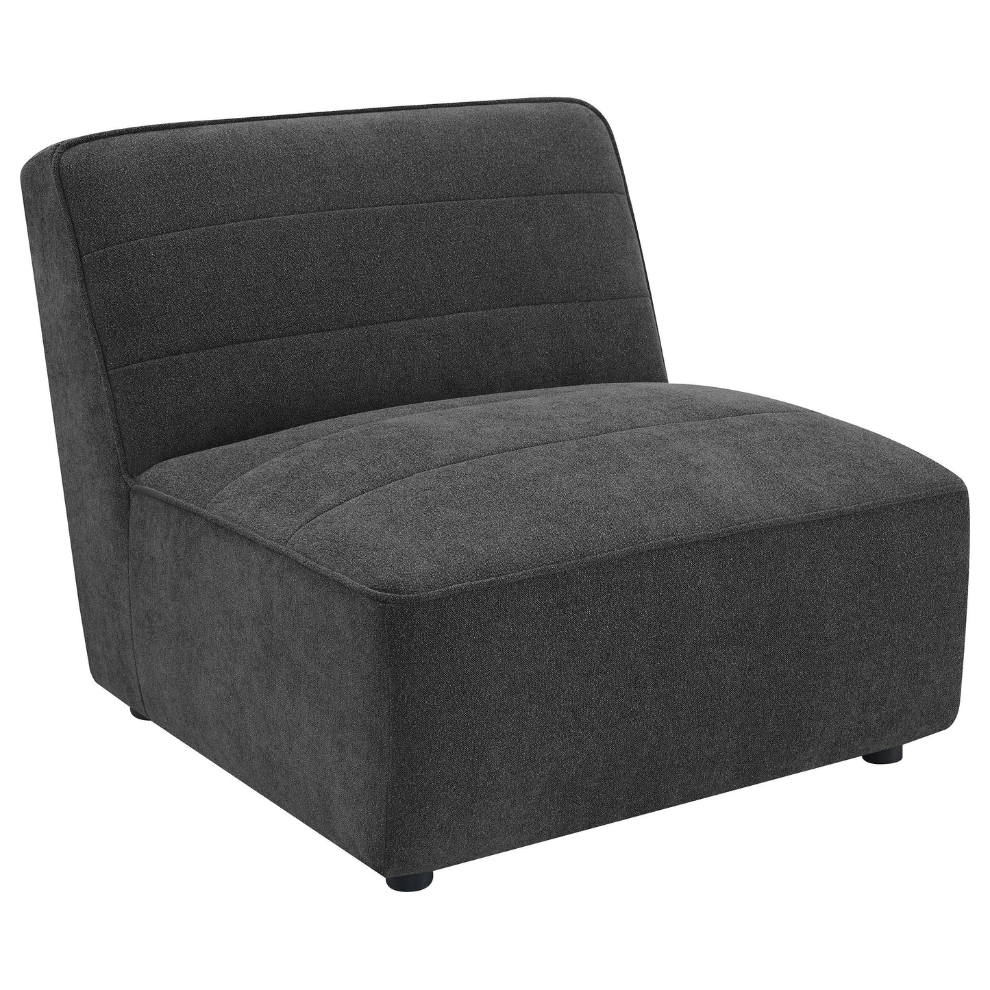 Sunny Armless Chair - Dark Charcoal