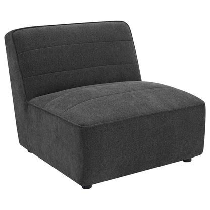 Sunny Armless Chair - Dark Charcoal