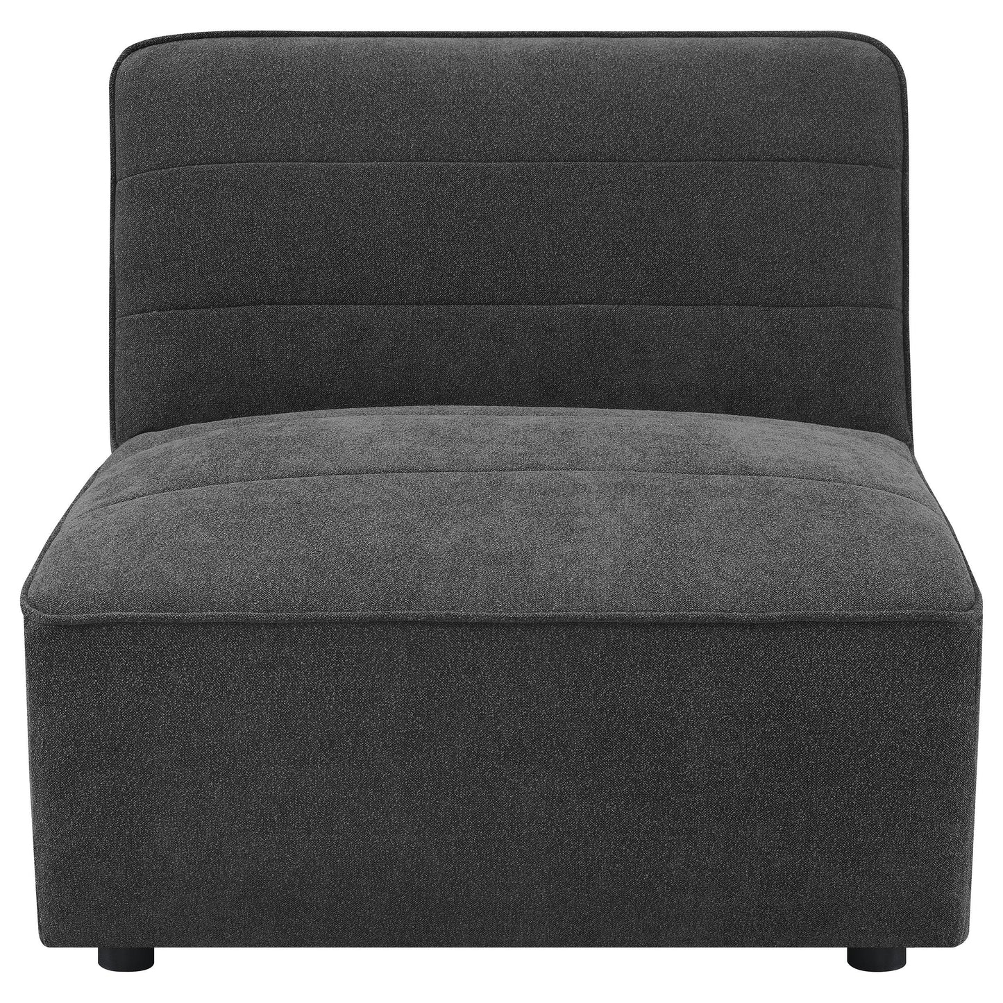 Sunny Armless Chair - Dark Charcoal