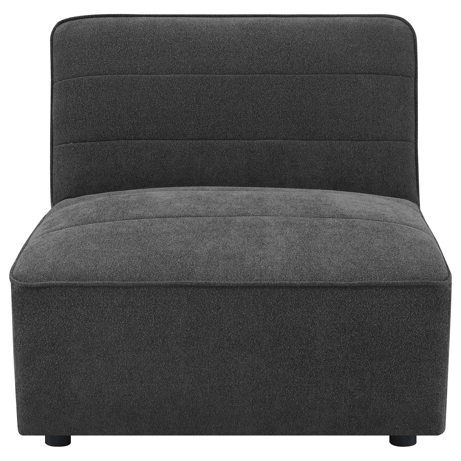 Sunny Armless Chair - Dark Charcoal