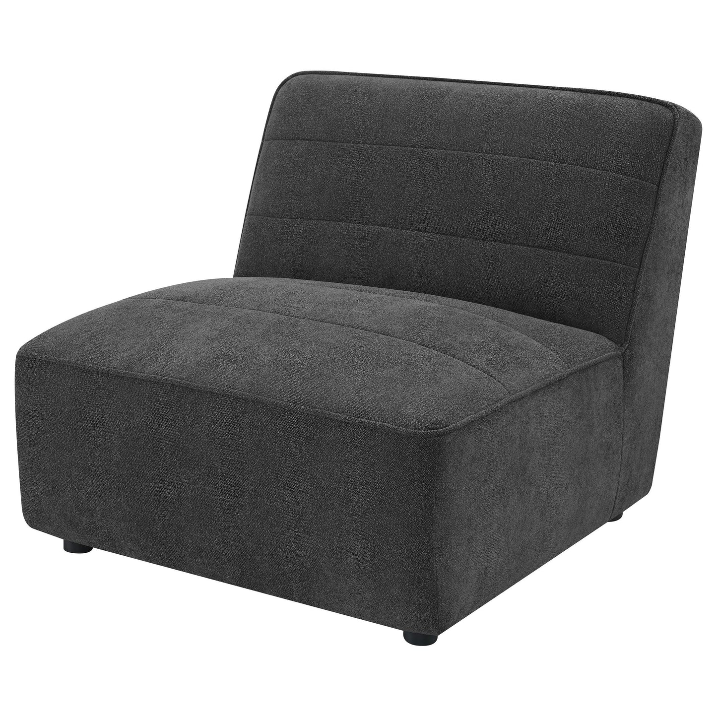 Sunny Armless Chair - Dark Charcoal
