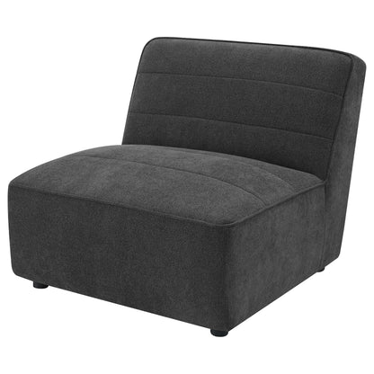 Sunny Armless Chair - Dark Charcoal