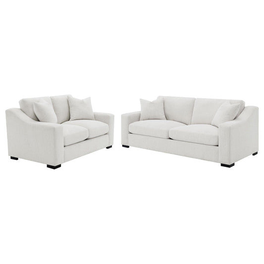 Ashlyn Stationary Sofa Set in Sand - Coaster Furniture