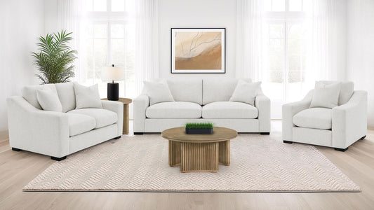 Ashlyn Stationary Sofa Set in Sand - Coaster Furniture