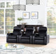 Cyrus 3-Piece Theater Seating in Black - Coaster Furniture