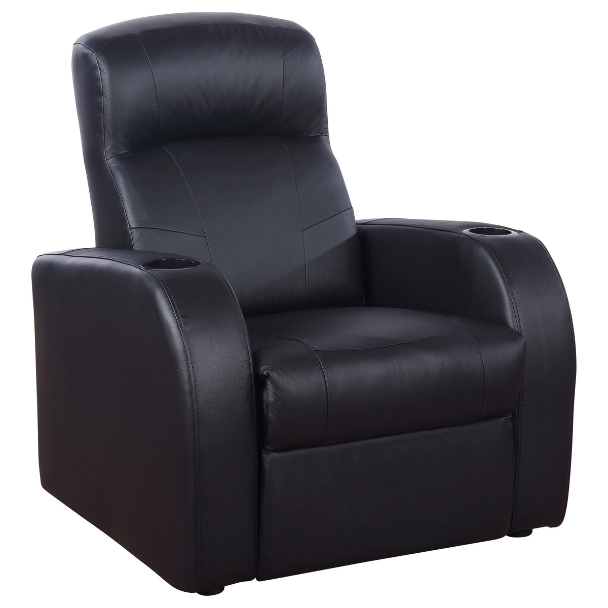 Cyrus 3-Piece Theater Seating in Black - Coaster Furniture