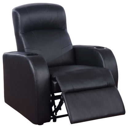 Cyrus 3-Piece Theater Seating in Black - Coaster Furniture