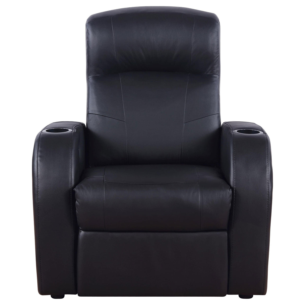 Cyrus 3-Piece Theater Seating in Black - Coaster Furniture