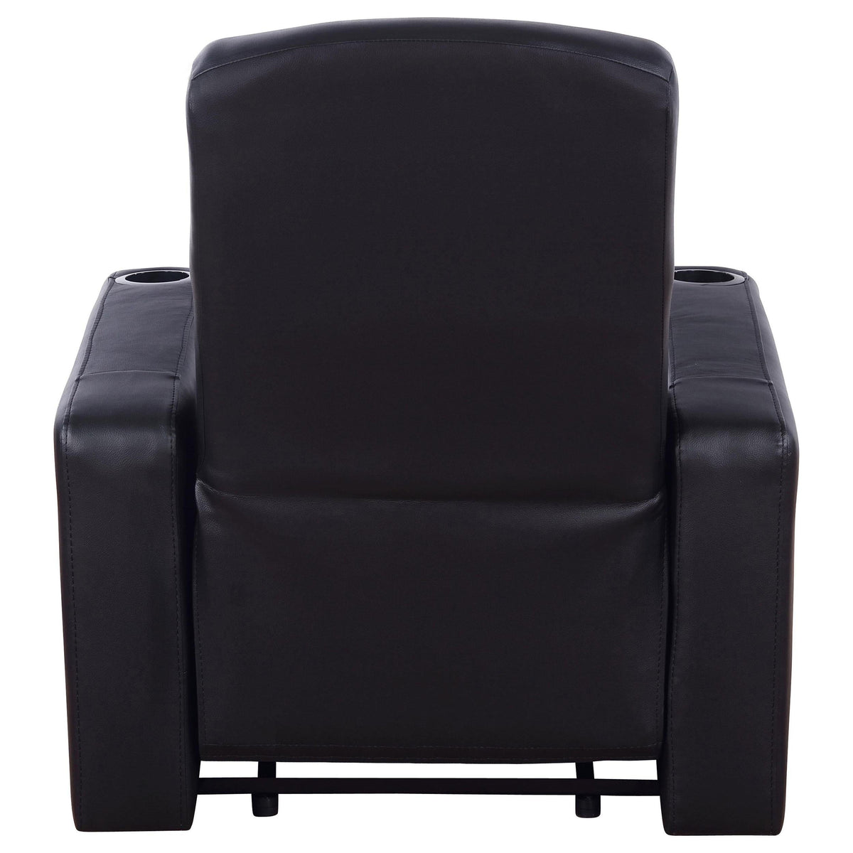 Cyrus 3-Piece Theater Seating in Black - Coaster Furniture