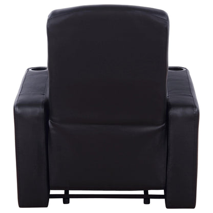 Cyrus 3-Piece Theater Seating in Black - Coaster Furniture