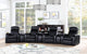 Cyrus 7-Piece Theater Seating in Black - Coaster Furniture