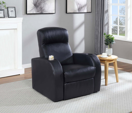 Cyrus Recliner in Black - Coaster Furniture