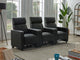 Toohey Theater Seating in Black - Coaster Furniture