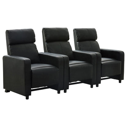 Toohey Theater Seating in Black - Coaster Furniture