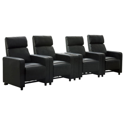 Toohey Theater Seating in Black - Coaster Furniture