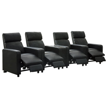 Toohey Theater Seating in Black - Coaster Furniture