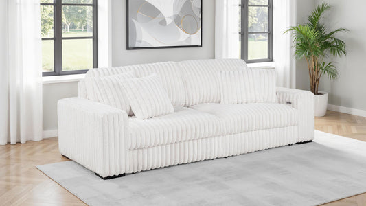 Jacana Stationary Sofa in Ivory - Coaster Furniture
