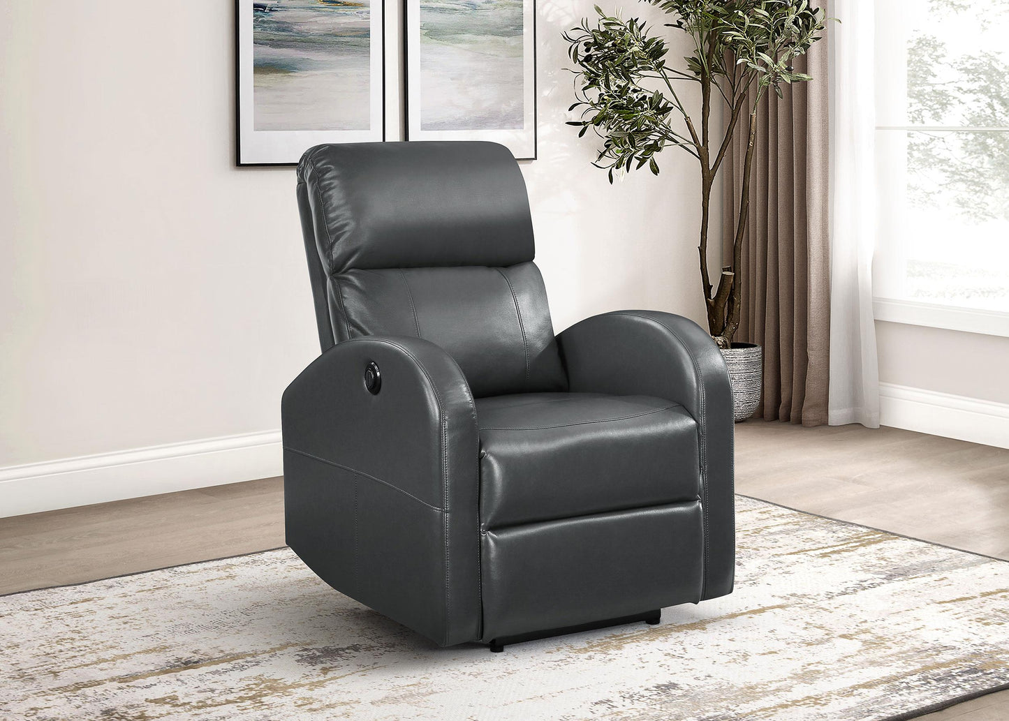Grant Power Recliner - Grey