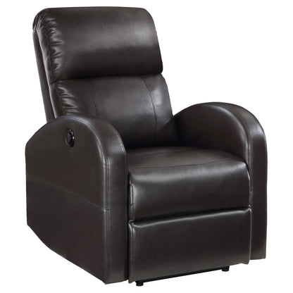 Grant Power Recliner - Brown