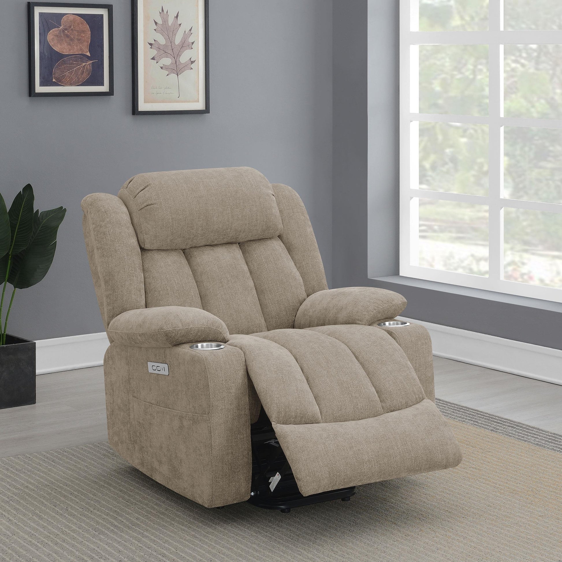 Houston Power Recliner - Camel