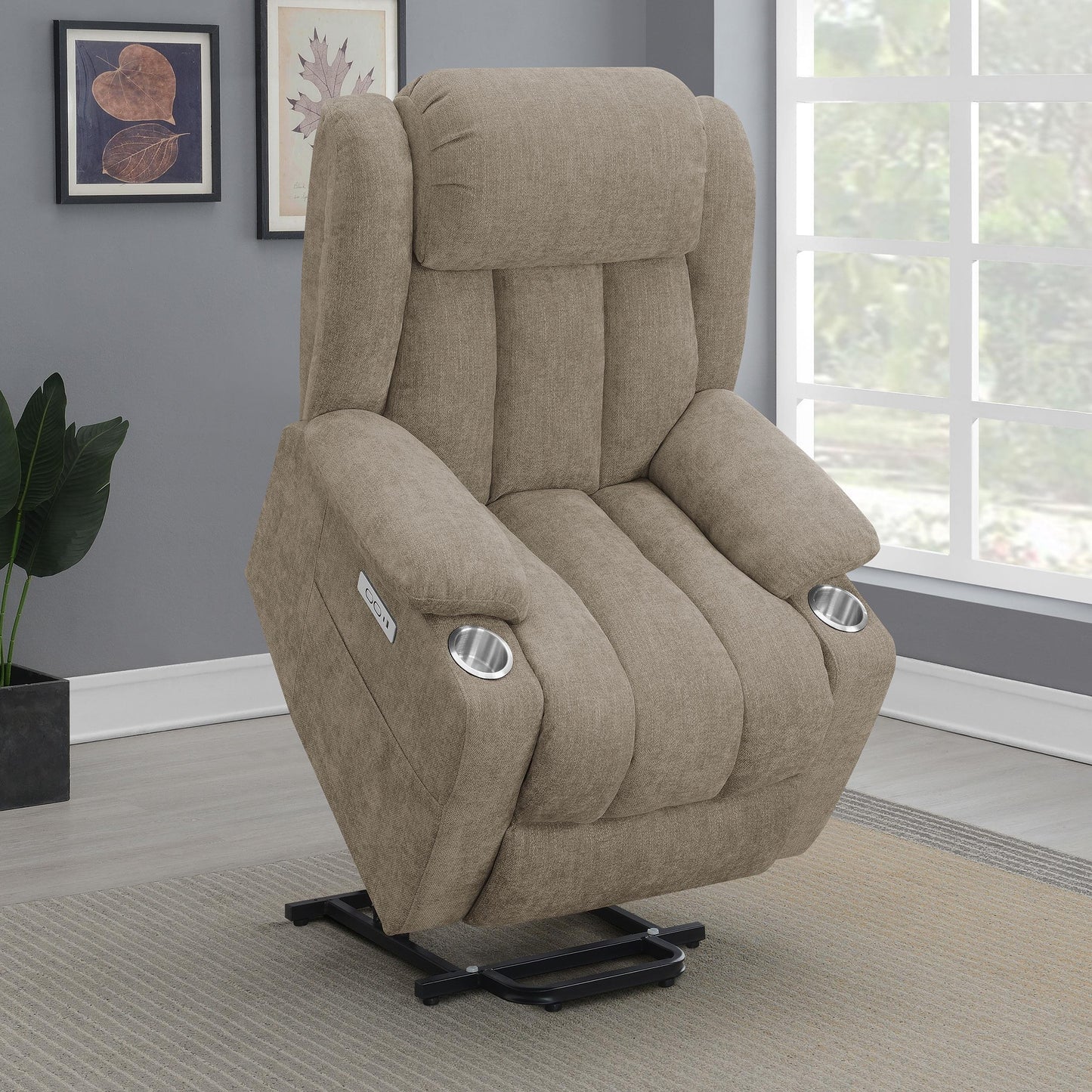 Houston Power Recliner - Camel