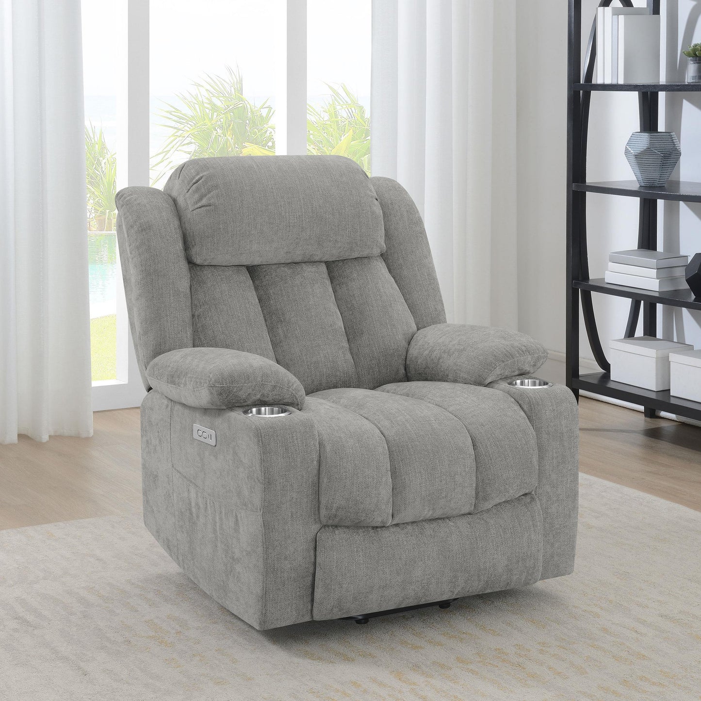 Houston Power Recliner - Grey