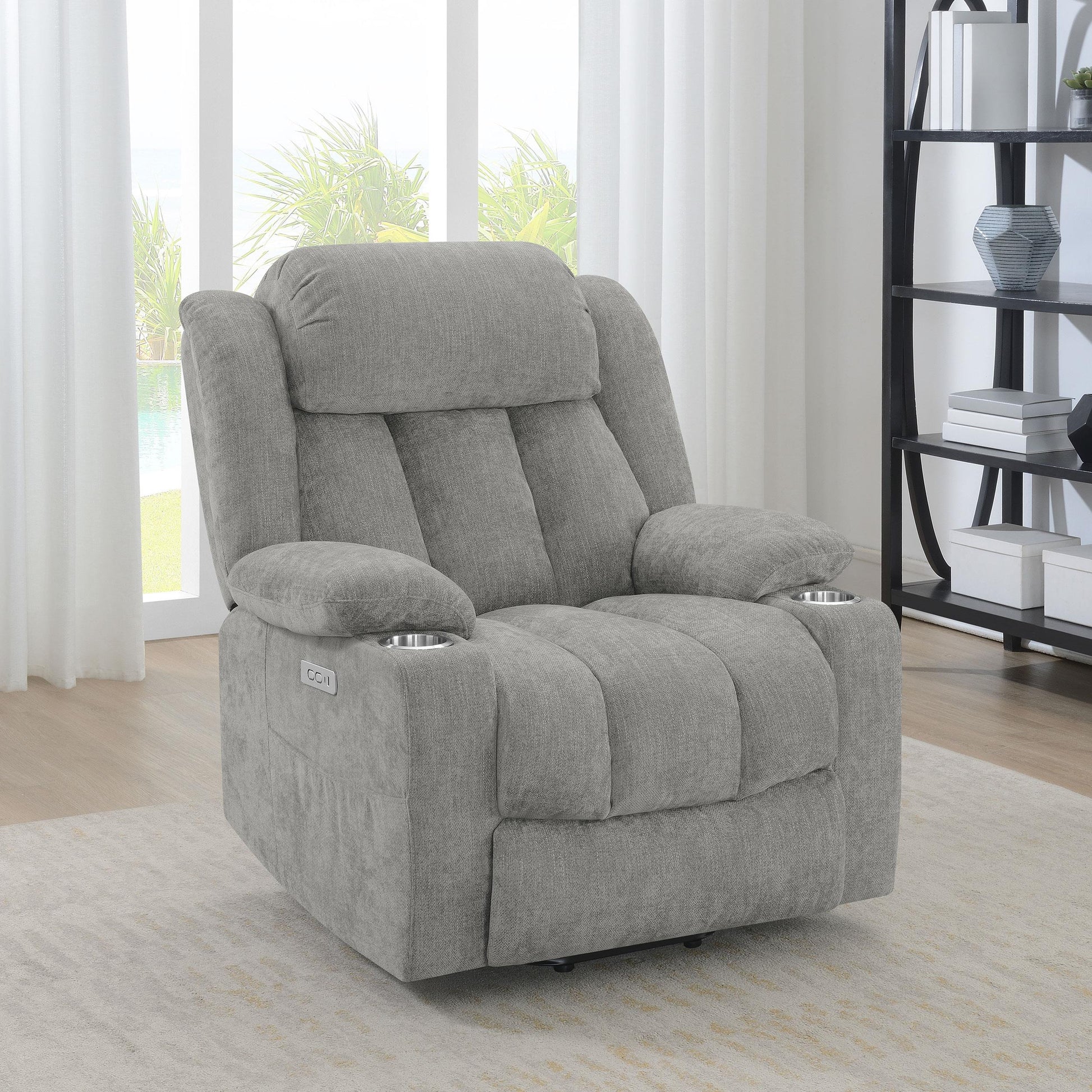 Houston Power Recliner - Grey
