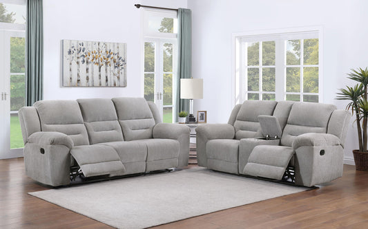 Gilson Reclining 2-Piece Set in Grey - Coaster Furniture