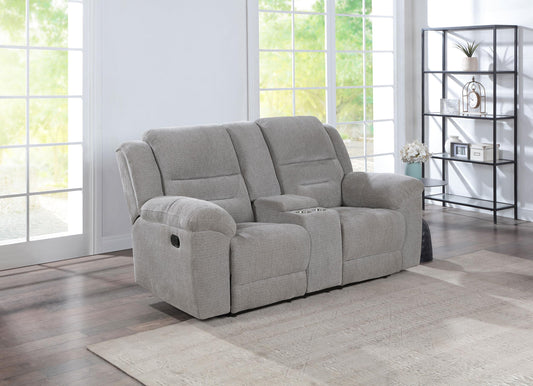 Gilson Motion Loveseat in Grey - Coaster Furniture