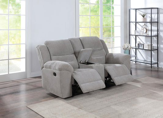 Gilson Motion Loveseat in Grey - Coaster Furniture