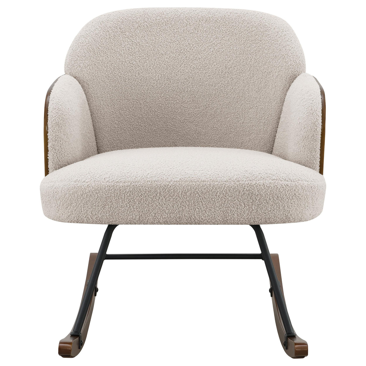 Paige Rocking Chair in Beige - Coaster Furniture