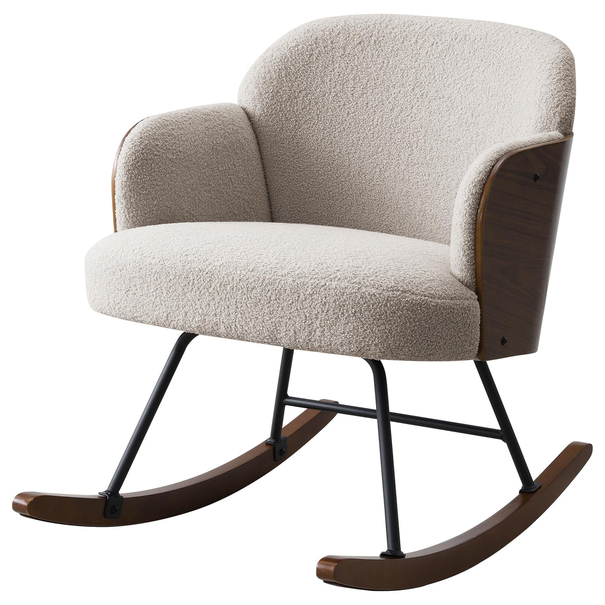Paige Rocking Chair in Beige - Coaster Furniture
