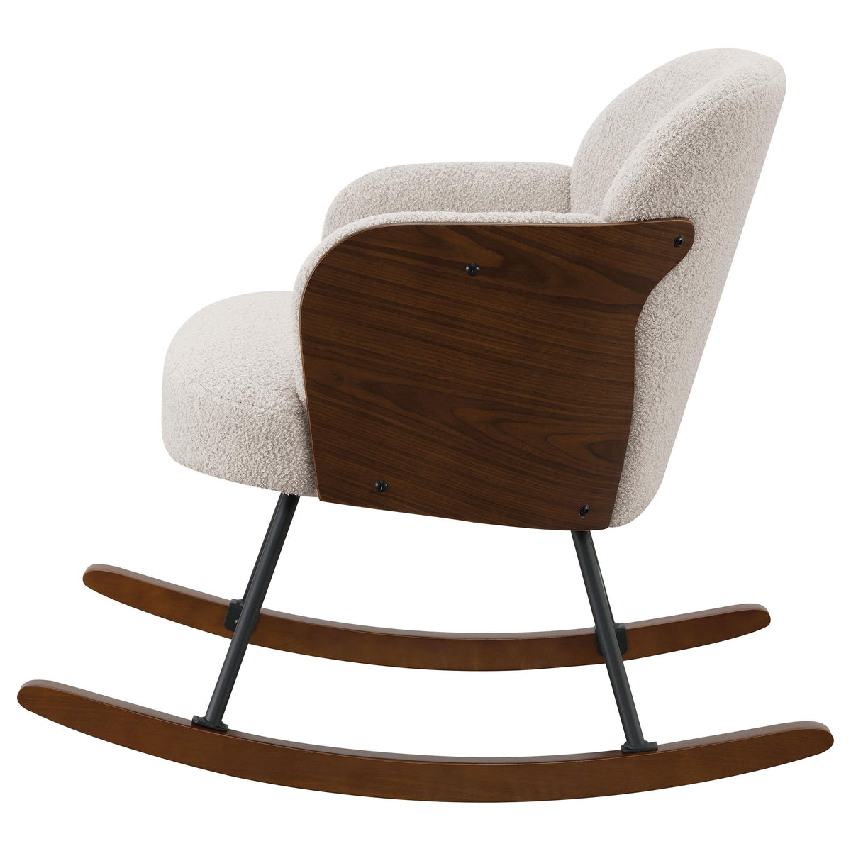 Paige Rocking Chair in Beige - Coaster Furniture