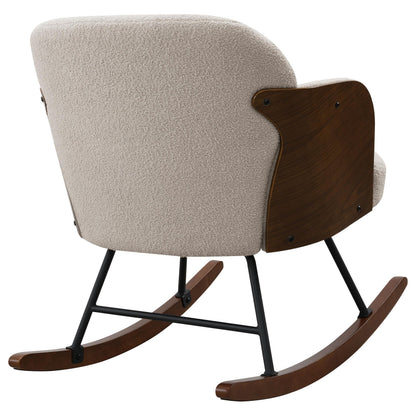 Paige Rocking Chair in Beige - Coaster Furniture
