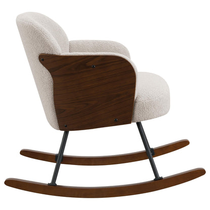 Paige Rocking Chair in Beige - Coaster Furniture
