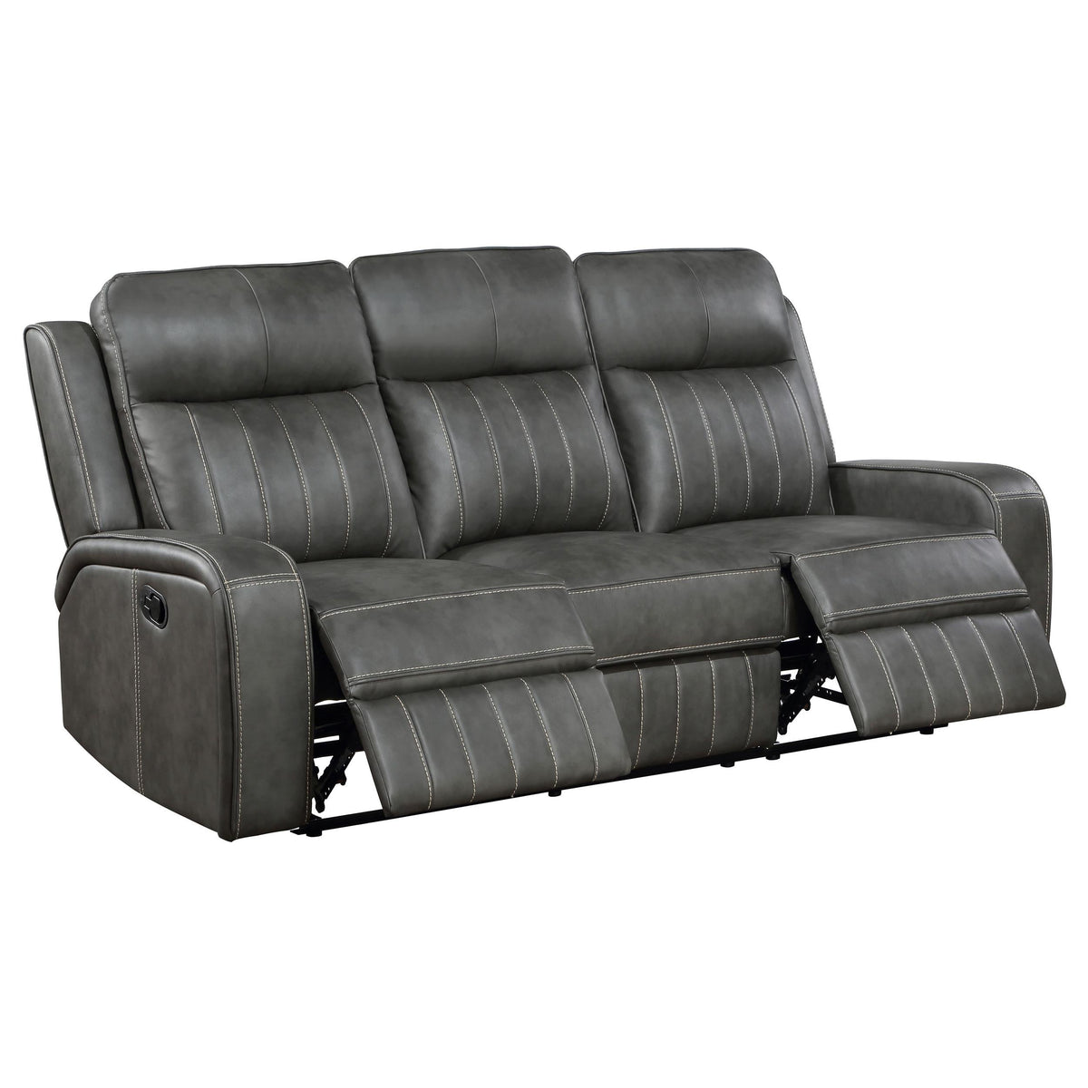 Raelynn Reclining 2-Piece Set in Grey - Coaster Furniture