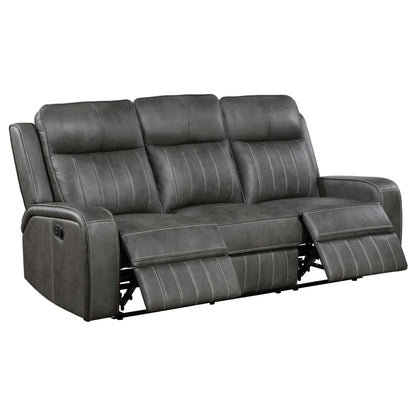 Raelynn Reclining 2-Piece Set in Grey - Coaster Furniture