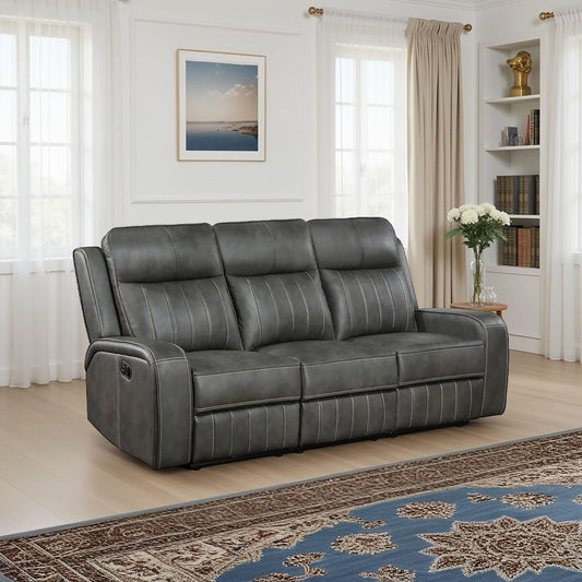 Raelynn Motion Sofa in Grey - Coaster Furniture