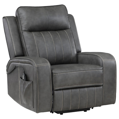 Raelynn Power Recliner in Grey - Coaster Furniture