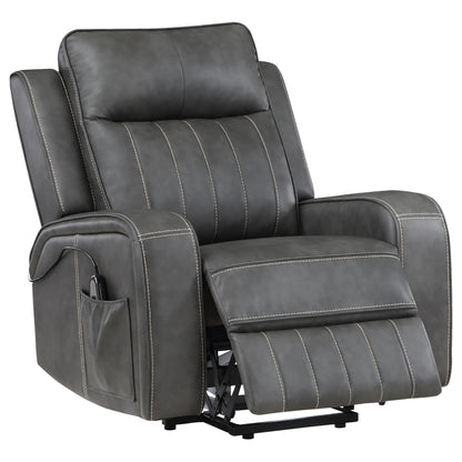 Raelynn Power Recliner in Grey - Coaster Furniture